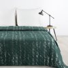 PŘEHOZ NA POSTEL BLINK1 170X210 CM TMAVĚZELENÝ