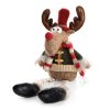 VÁNOČNÍ DEKORAČNÍ FIGURKA REINDEER 38 CM VÍCEBAREVNÁ