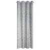 ZATEMŇOVACÍ ZÁVĚS NA KROUŽCÍCH KORNELIE 140X250 CM STŘÍBRNÁ