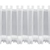 KRÁTKÁ ZÁCLONA NA POUTKÁCH KATRIN 150X60 CM BÍLÁ