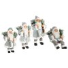 VÁNOČNÍ FIGURKA SANTA 80 CM STŘÍBRNÁ