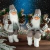 VÁNOČNÍ FIGURKA SANTA 80 CM BÍLÁ