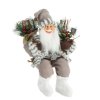 VÁNOČNÍ FIGURKA SANTA 40 CM BÍLÁ