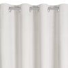 ZATEMŇOVACÍ ZÁVĚS (100%) NA KROUŽCÍCH NITA 140X250 CM KREMOVÁ