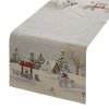VÁNOČNÍ GOBELÍNOVÝ BĚHOUN NA STŮL VILLAGE1 45X140 CM VZOROVANÁ