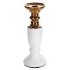 KERAMICKÝ SVÍCEN LARI 10X10X26 CM BÍLÁ