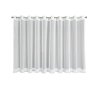 ZÁCLONA NA KROUŽCÍCH ROXANA 350X145 CM BÍLÁ