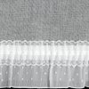 KRÁTKÁ ZÁCLONA NA POUTKÁCH MARY 60X150 CM BÍLÁ