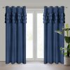 ZATEMŇOVACÍ ZÁVĚS NA KROUŽCÍCH SAMI 140X250 CM TMAVĚMODRÁ