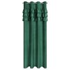 ZATEMŇOVACÍ ZÁVĚS NA KROUŽCÍCH SAMI 140X250 CM TMAVĚZELENÁ