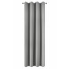 ZÁVĚS NA KOUŽKÁCH NERISA 140X250 CM STŘÍBRNÁ