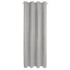 ZATEMŇOVACÍ ZÁVĚS (100%) NA KROUŽCÍCH NITA 140X250 CM ŠEDÁ