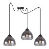 lampa wiszaca venice sufitowa potrojna pajak grafitowy czarny loft nowoczesny e27