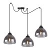 lampa wiszaca venice sufitowa potrojna pajak grafitowy czarny loft nowoczesny e27