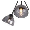 lampa sufitowa potrojna venice zyrandol grafitowa czarna konstrukcja loft do salonu