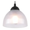 lampa wiszaca venice sufitowa okragly czarny zyrandol z mlecznymi bialymi kloszami ze szkla