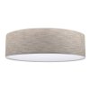 lampa sufitowa stone plafon bezowy abazur z bialym srodkiem z pcv nowoczesny