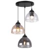 lampa wiszaca venice potrojna sufitowa kolorowe szklane klosze do kuchni jadalni salonu
