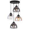 lampa wiszaca venice sufitowa zyrandol kolorowe szklane klosze typu misa loft elegancki