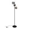 lampa stojaca podlogowa siena czarna grafitowe szklo potrojna loft do salonu pokoju sypialni