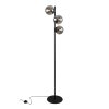 lampa stojaca podlogowa siena czarna grafitowe szklo potrojna loft do salonu pokoju sypialni