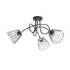stylowa lampa sufitowa loft chromowana