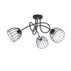 stylowa lampa sufitowa loft chromowana