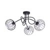 stylowa lampa sufitowa loft chromowana