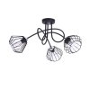 stylowa lampa sufitowa loft chromowana