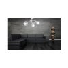 stylowa lampa sufitowa loft chromowana