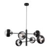 lampa sufitowa toledo wiszaca czarna zyrandol loft z kloszami w ksztalcie kuli 6 zrodel