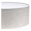 lampa sufitowa stone plafon jasnobezowy abazur z lnianej tkaniny naturalny 40cm