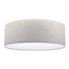 lampa sufitowa stone plafon jasnobezowy abazur z lnianej tkaniny naturalny 40cm