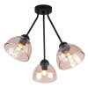 lampa sufitowa venice potrojna miodowe szklane klosze dekoracyjna loft industrialna