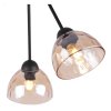 lampa sufitowa venice potrojna miodowe szklane klosze dekoracyjna loft industrialna