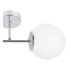 lampa typu kinkiet siena scienna sufitowa konstrukcja chrom bialy klosz w ksztalcie kuli styl loft e14