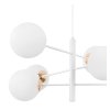 lampa wiszaca vicenza bialo zlota sufitowa zyrandol z kloszami glamour w ksztalcie kuli