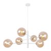 lampa sufitowa vicenza wiszaca molekularny zyrandol glamour bialy miodowe kule