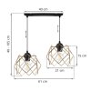 lampa wiszaca stella sufitowa zlota czarna listwa loft nad stol i wyspe nowoczesna glamour