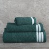 FROTÉ RUČNÍK MADLEN 30X50 CM TMAVĚZELENÁ