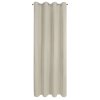 ZATEMŇOVACÍ ZÁVĚS (100%) NA KROUŽCÍCH NITA 140X250 CM BÉŽOVÁ