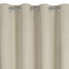 ZATEMŇOVACÍ ZÁVĚS (100%) NA KROUŽCÍCH NITA 140X250 CM BÉŽOVÁ