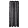 ZÁVĚS NA KROUŽCÍCH AURORA 140X250 CM ČERNÁ