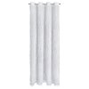 ZÁVĚS NA KROUŽCÍCH AURORA 140X250 CM BÍLÁ