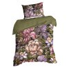 SATÉNOVÉ POVLEČENÍ NIKA45 200X220 CM, 2 KS 70X80 CM KVĚTY