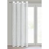 ZÁCLONA NA KROUŽCÍCH CYNTIA 140X250 CM BÍLÁ