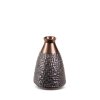 DEKORAČNÍ VÁZA MOŘENA (02) (FI) 16X24 CM HNĚDÁ