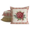 VÁNOČNÍ GOBELÍNOVÁ DEKORAČNÍ POVLAK NA POLŠTÁŘ MERRY 45X45 CM VZOROVANÁ
