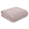 PŘEHOZ NA POSTEL LEN 220X240 CM RŮŽOVÝ