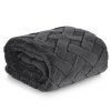 DEKA Z MIKROFLANELU CARO 70X160 CM ŠEDÁ